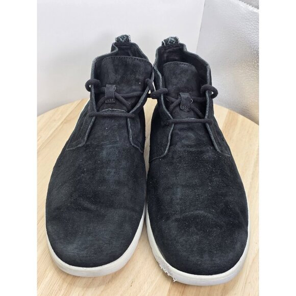 UGG Freamon Ankle Boots 1007645 Mens Black Suede Chukka Shoes Size 11 - Picture 4 of 10